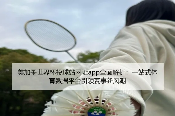 美加墨世界杯投球站网址app全面解析：一站式体育数据平台引领赛事新风潮
